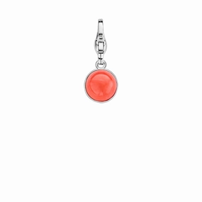 Ti Sento Sterling Silver Coral Catseye Charm D