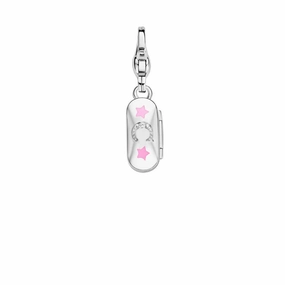 Ti Sento Sterling Silver Cubic Zirconia Pink Enamel Sunglasses Charm D