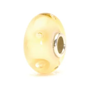 Trollbeads Bead Glass Beige Bubbles D