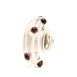 Trollbeads Bead Glass Black Dot D