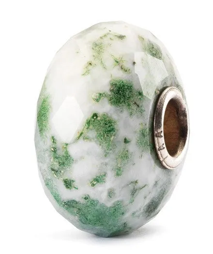 Trollbeads Bead Moss Agate Silver