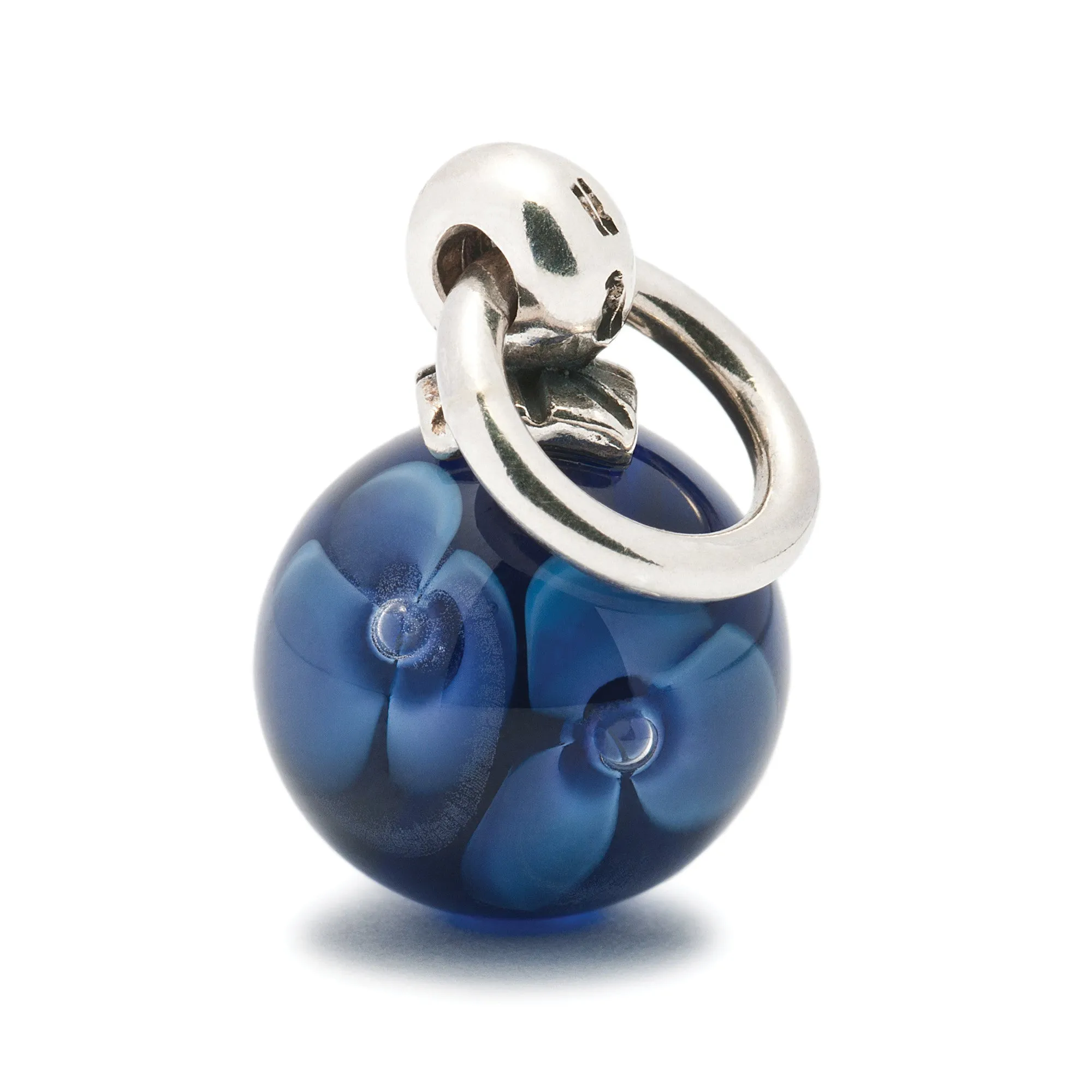 Trollbeads Bead Purple Flower Tassel
