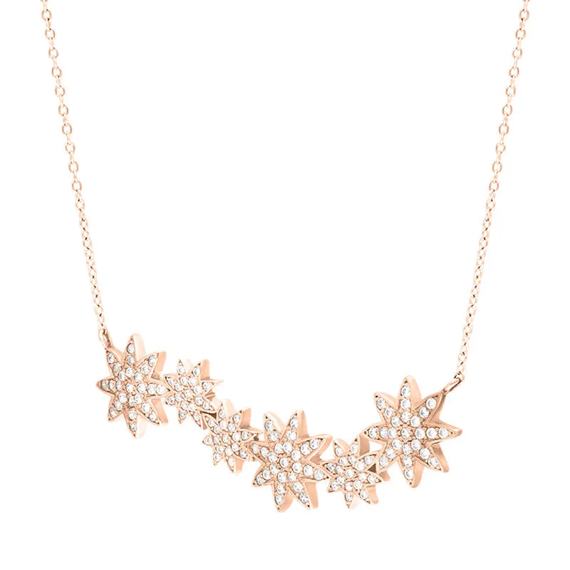 Vixi Jewellery Nova Rose Gold Star Necklace D