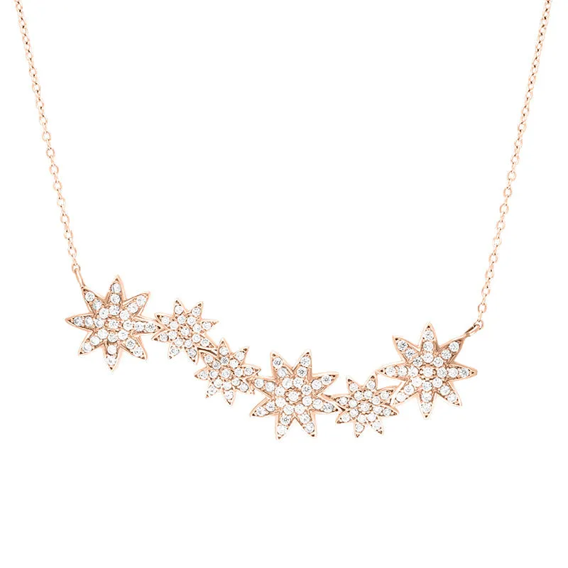 Vixi Jewellery Nova Rose Gold Star Necklace D