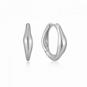 Wave Huggie Hoop Earrings E044-03H