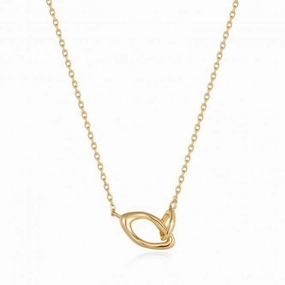 Wave Link Necklace N044-01G