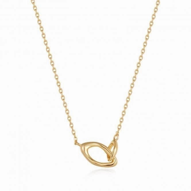 Wave Link Necklace N044-01G
