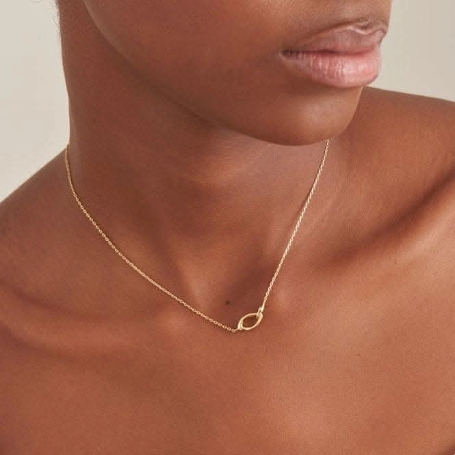 Wave Link Necklace N044-01G
