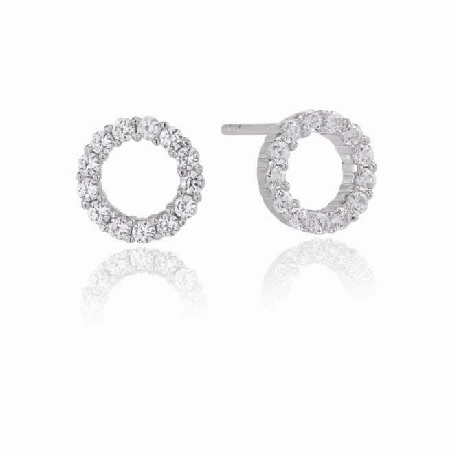 White Zirconia Biella Uno Piccolo Earrings SJ-E337-CZ