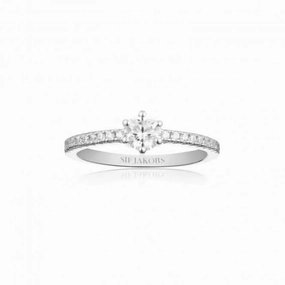 White Zirconia Ellera Uno Grande Ring SJ-R42282-CZ