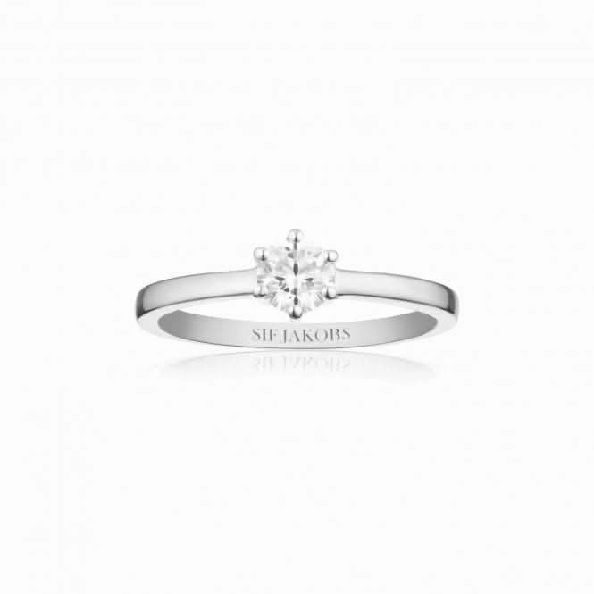 White Zirconia Ellera Uno Pianura Grande Ring SJ-R42283-CZ