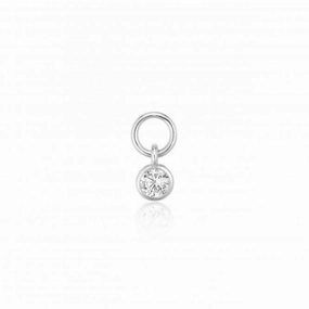 White Zirconia Ghiera Uno Earring Charm SJ-CH2370-CZ