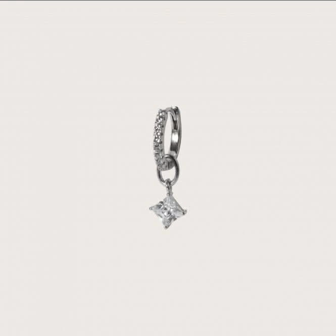 White Zirconia Lati Quattro Earring Charm SJ-CH2375-CZ