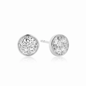 White Zirconia Novara Piccolo Earrings SJ-E1055-CZ
