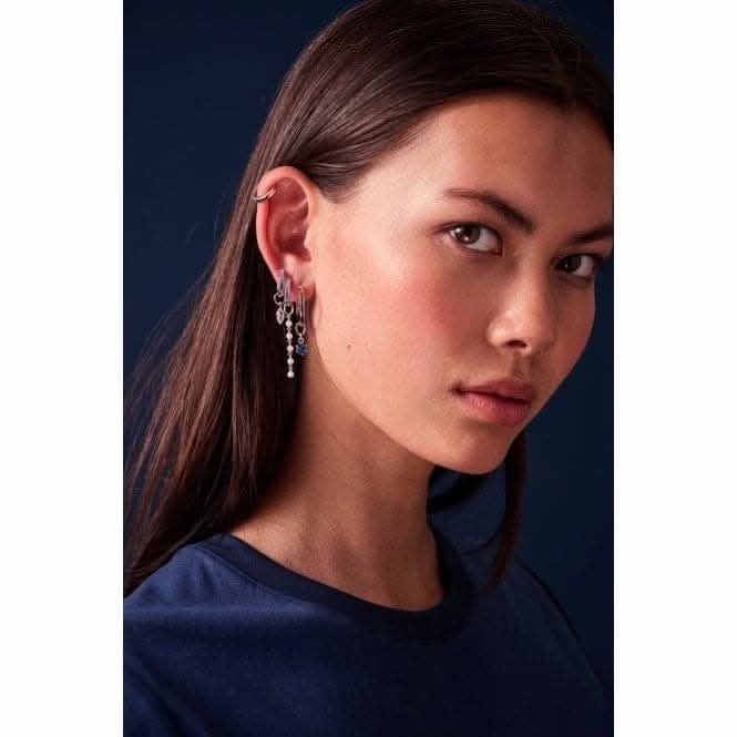 White Zirconia Occhio Earring Charm SJ-CH2376-CZ