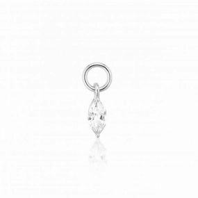 White Zirconia Occhio Earring Charm SJ-CH2376-CZ