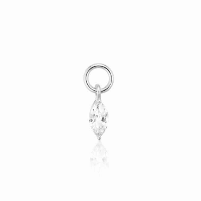 White Zirconia Occhio Earring Charm SJ-CH2376-CZ