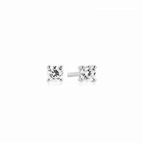 White Zirconia Princess Piccolo Earrings SJ-E3MMRD-CZ