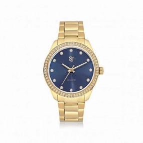 White Zirconia Valeria Watch SJ-W2307-CZ-YG